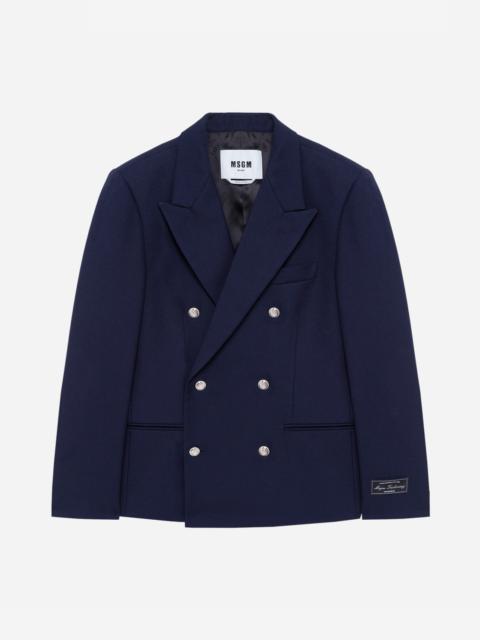 MSGM Double-breasted jacket with decorative buttons