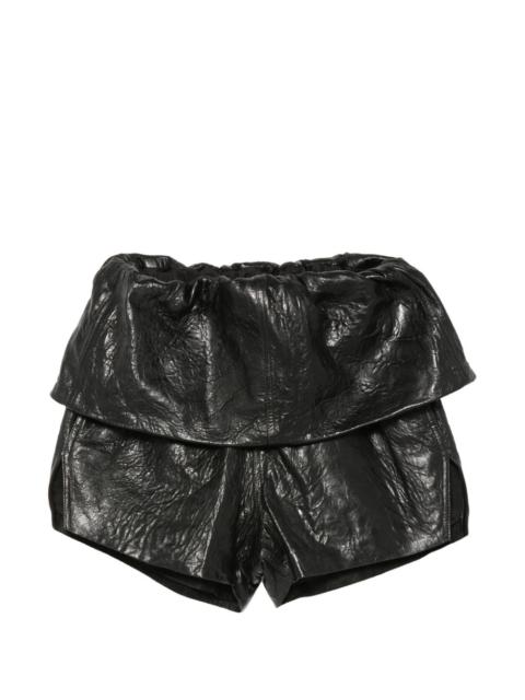 Rick Owens Crater leather shorts