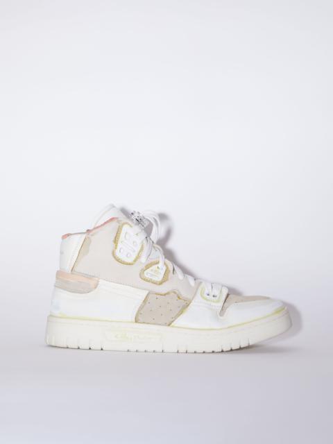 High top leather sneakers - White/Off White