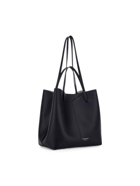 EMPORIO ARMANI Medium leather tote bag