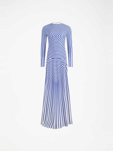 Jean Paul Gaultier THE LONG BLUE TARGET DRESS