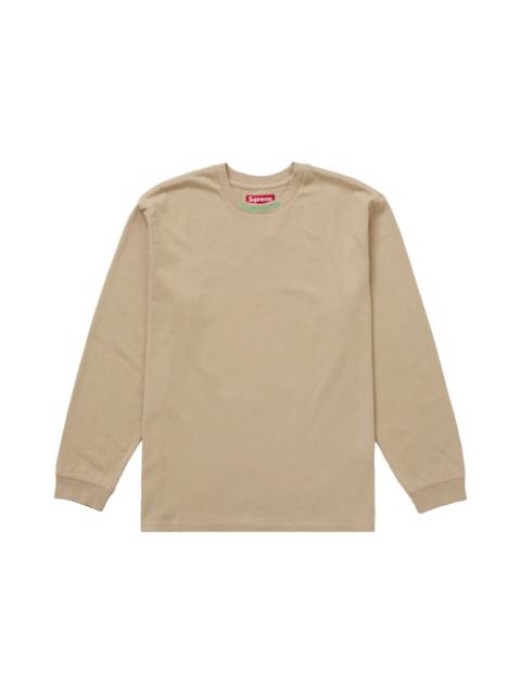 Supreme Embroidered Collar L/S Top Tan