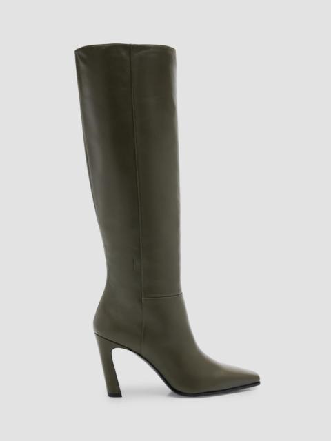 Stuart Weitzman Women's Stassi 85MM Leather Knee-High Boots - Black