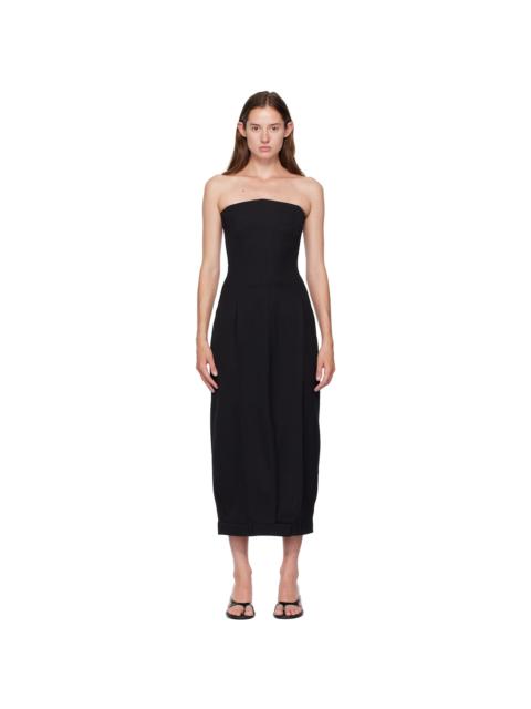 VETEMENTS Black Upside-Down Tailored Pantadress Maxi Dress