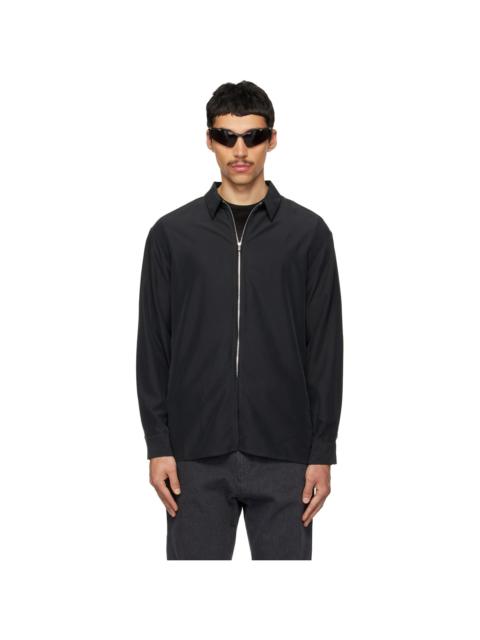 POST ARCHIVE FACTION (PAF) Black Zip Archive Shirt