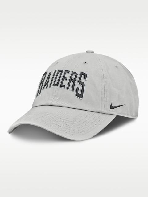 Nike Las Vegas Raiders Primetime Club Arched Men's Nike NFL Adjustable Hat