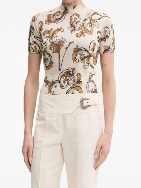 VERSACE JEANS COUTURE print knit t-shirt