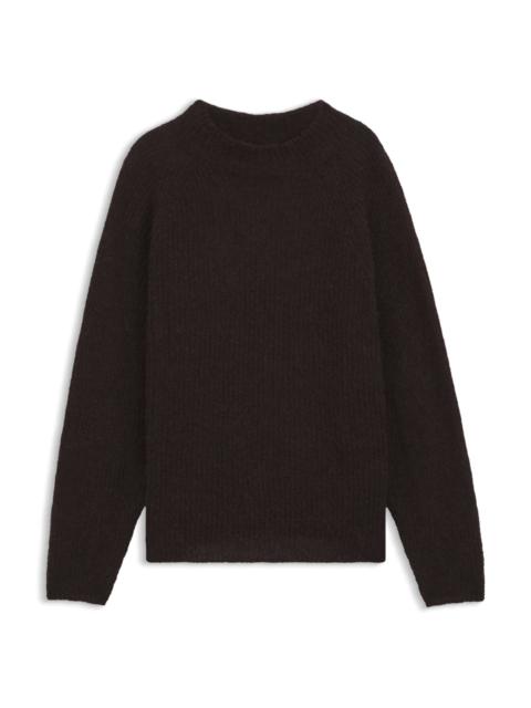BOSS ALPACA-BLEND SWEATER WITH MOCK NECK