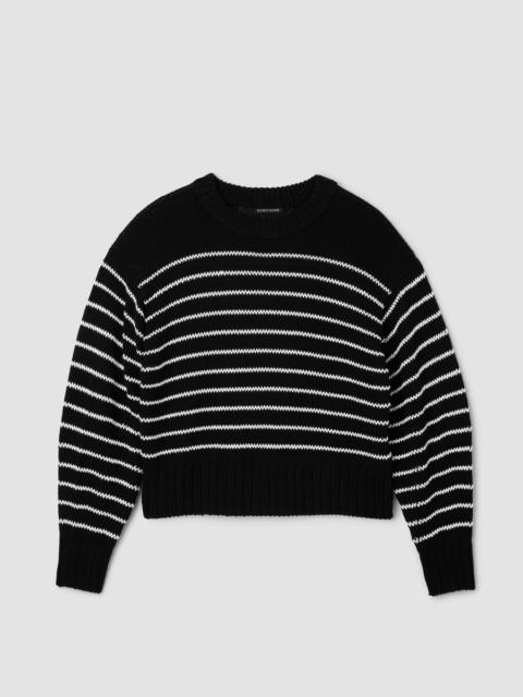 EILEEN FISHER Peruvian Organic Cotton Cord Crew Neck Top