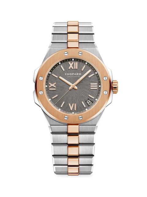 Chopard Men's Alpine Eagle 18K Rose Gold & Stainless Steel Bracelet Watch - Stainless Steel