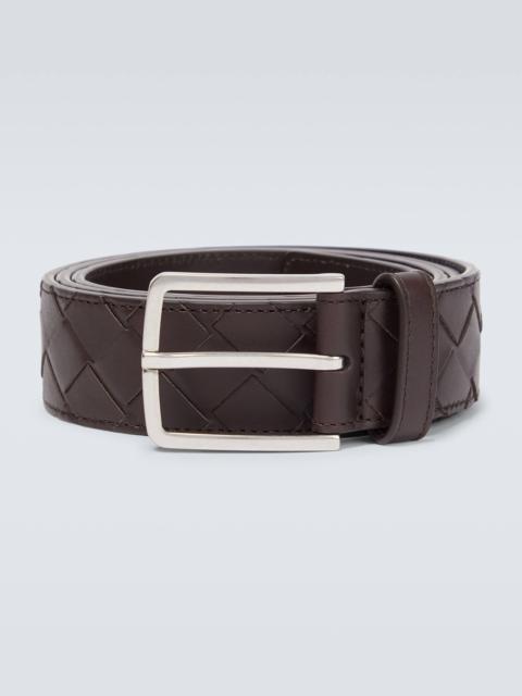 Bottega Veneta Intreccio leather belt
