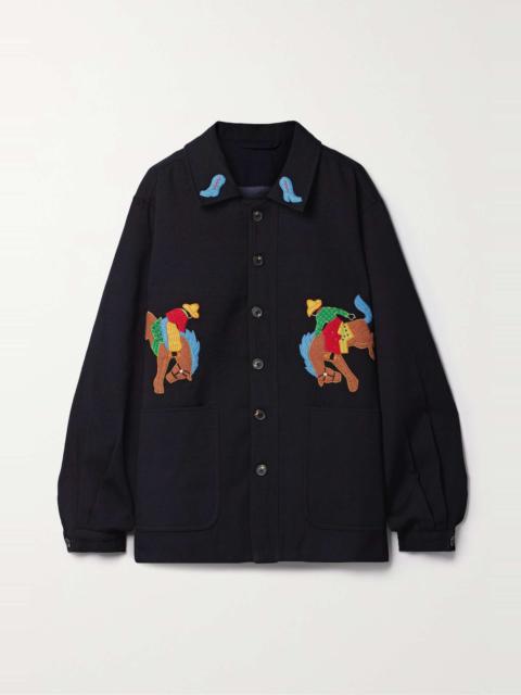 BODE Rodeo Frank appliquéd wool jacket