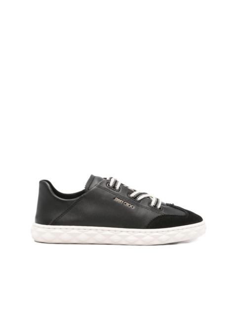 JIMMY CHOO Diamond Light Flex leather lace-up sneakers