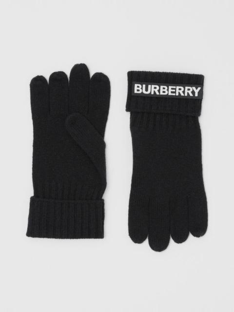 Burberry Kingdom and Logo Appliqué Cashmere Gloves