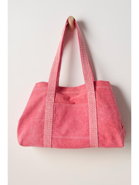 FREE PEOPLE Large Canvas Tote Bag