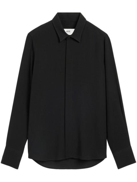 AMI Paris virgin wool-blend shirt