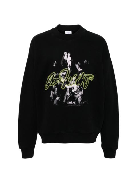 graphic-print sweatshirt