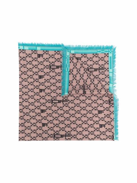 Off-White Monogram arrow-print scarf