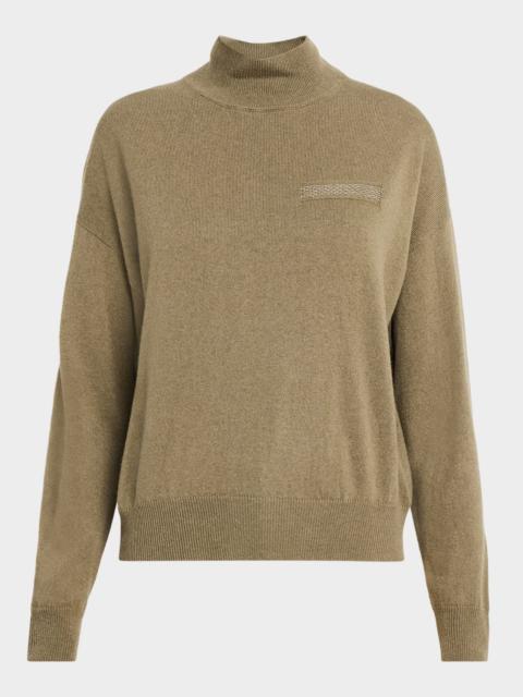PESERICO Silk and Cashmere Turtleneck Sweater