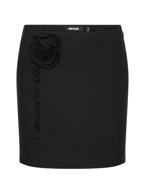 ROTATE crepe flower mini skirt