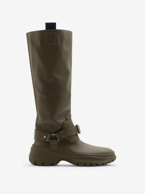 Burberry Leather Stomp High Boots​