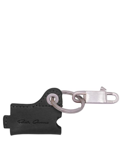 Rick Owens Keychain with Mini Lighter Holder in Black