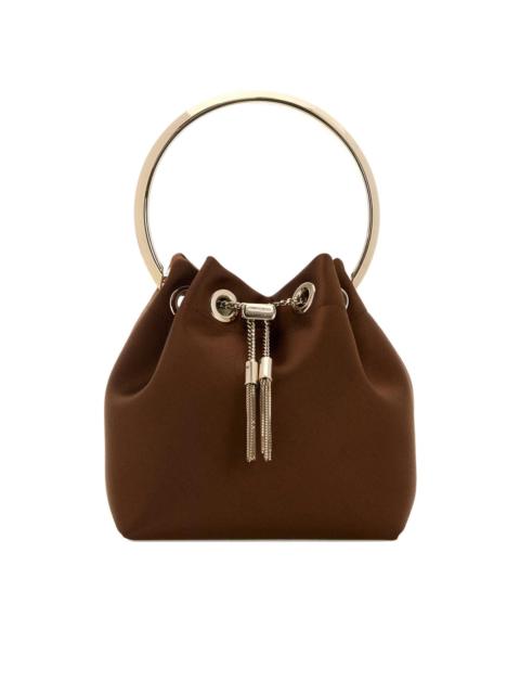 JIMMY CHOO Bon Bon satin bucket bag