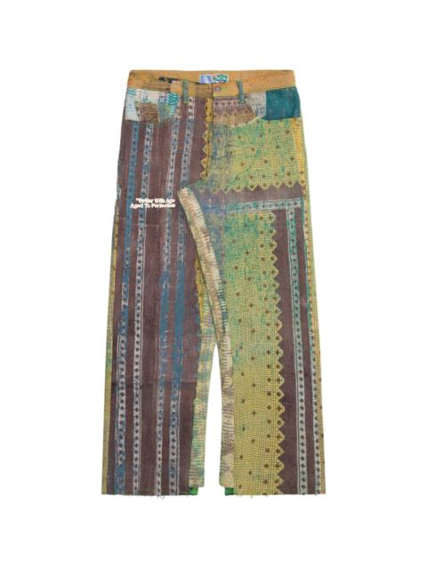 *Better With Age Isaac Hand-Quilted Denim Jeans "Multicolor" BWA259