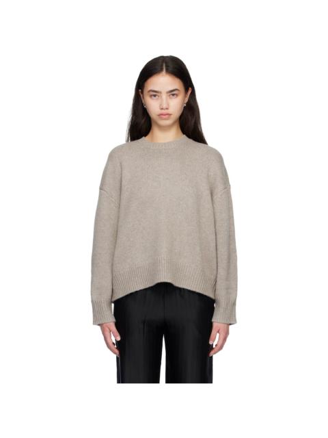 Loulou de Saison Taupe PIA Oversized Cashmere Sweater