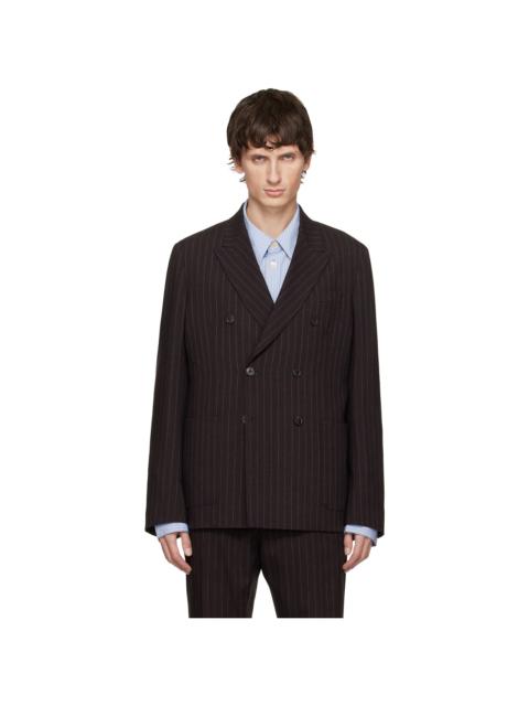 Paul Smith Burgundy Double Breasted Blazer