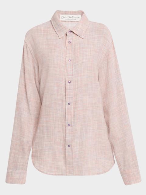 God’s True Cashmere Space Dye Gauze Cashmere Shirt