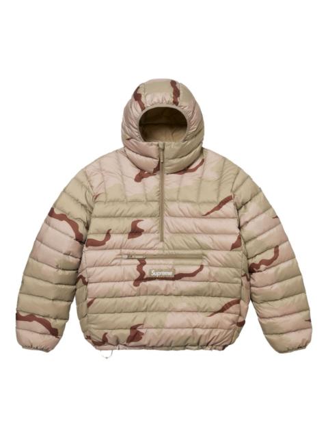 Supreme camouflage-pattern half-zip jacket