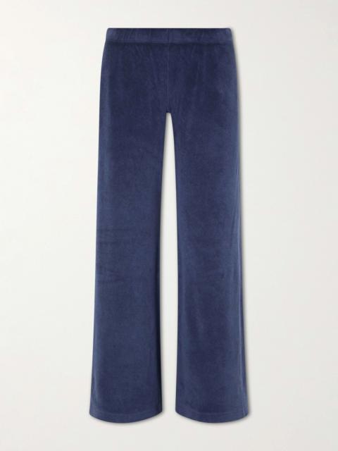 SUZIE KONDI Lito Cotton-blend Terry Wide-leg Pants