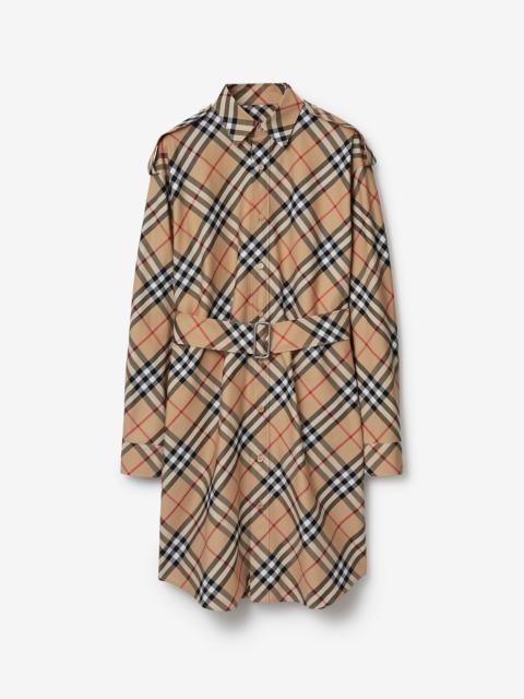 Burberry Check Cotton Shirt Dress