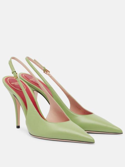 Valentino Cuttie leather slingback pumps