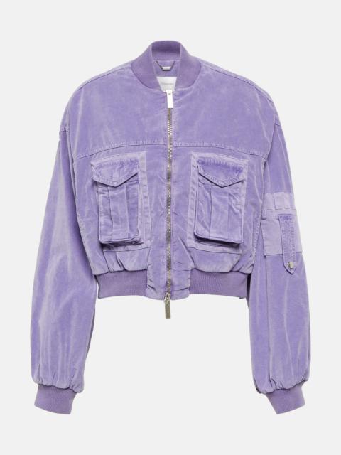 Blumarine Velvet bomber jacket