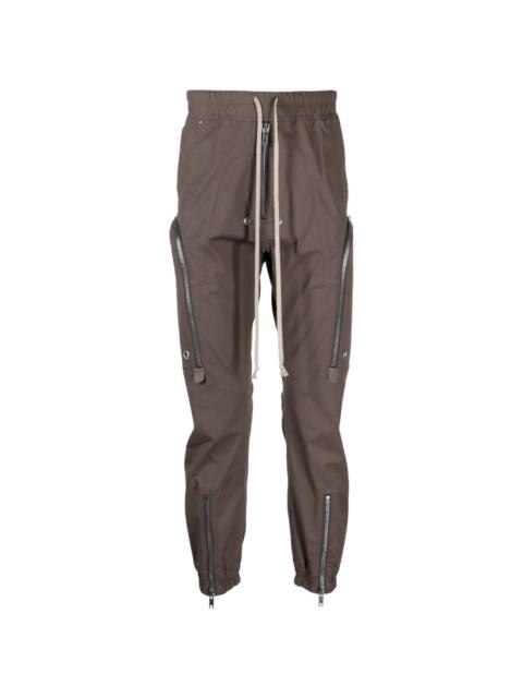 Rick Owens zip-pockets tapered-leg trousers