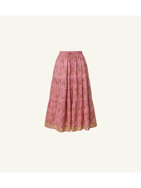Cleobella CHELSEA ANKLE SKIRT | WILDFLOWER PRISM PINK