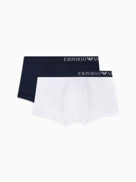 EMPORIO ARMANI ASV soft-touch eco-viscose two-pack of boxer briefs