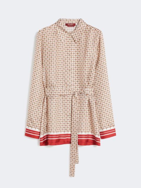 Max Mara TENUTA Printed silk shirt - RED