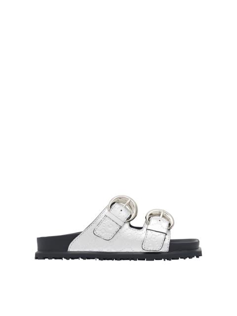 Marine Serre Laminated Leather MS Ground Sandal