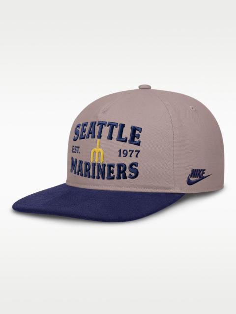 Nike Seattle Mariners Cooperstown Pro Men's Nike MLB A-Frame Adjustable Hat