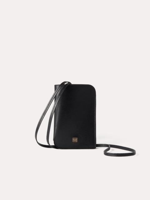 Totême Pocket leather pouch black