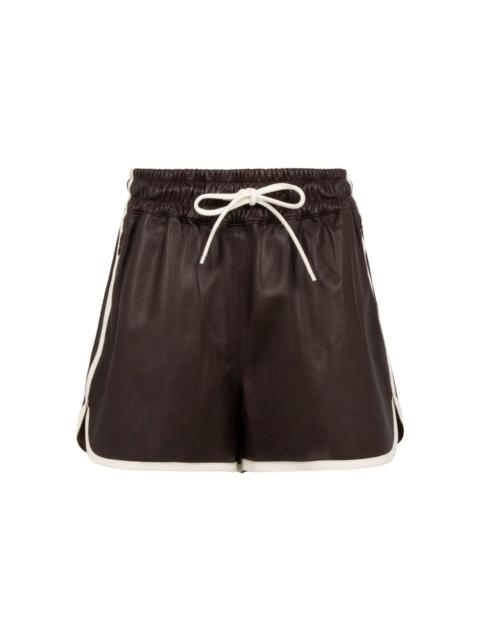FRAME leather shorts