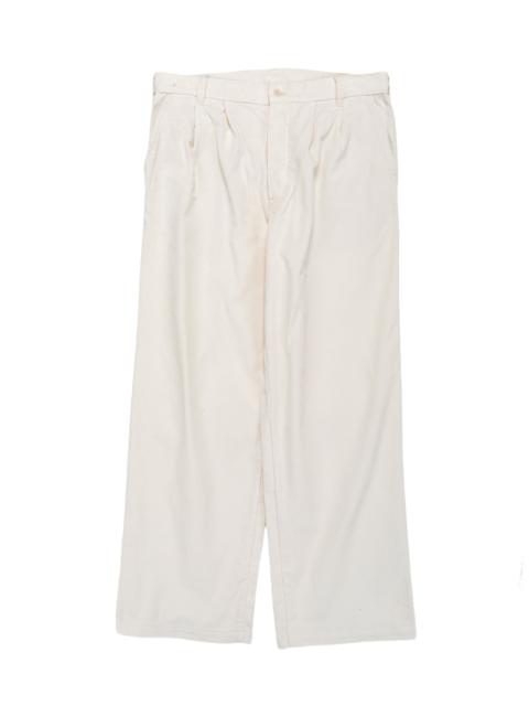The Real McCoys MP25105 Double-Pleat Corduroy Trousers White