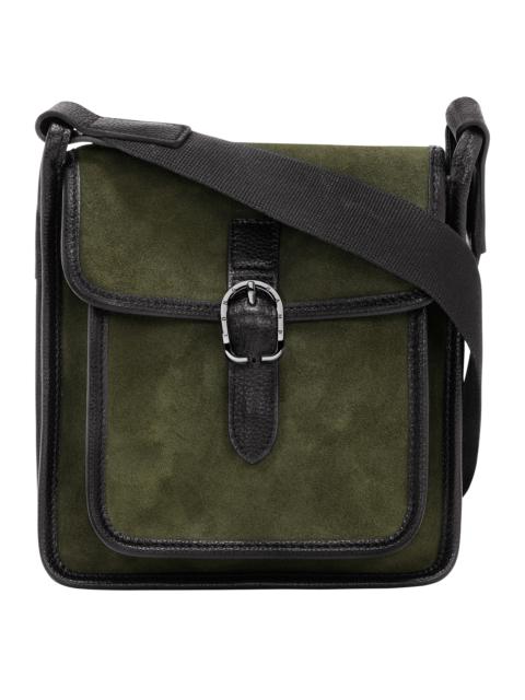 Le Foulonné S Crossbody bag Khaki - Leather