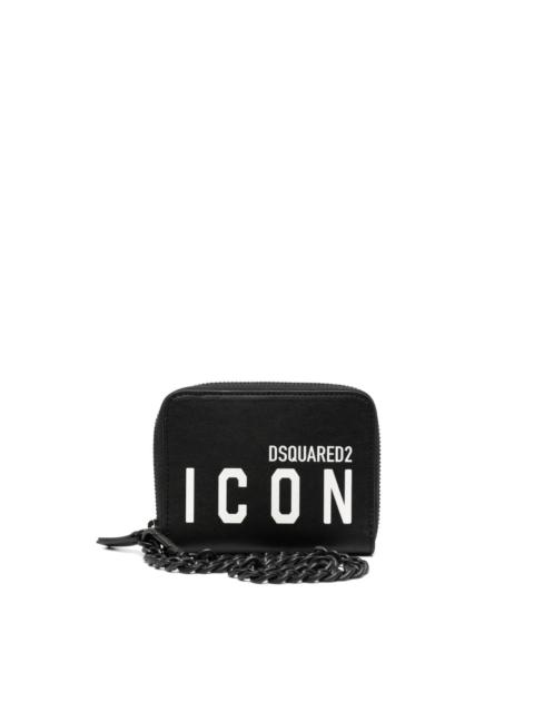 DSQUARED2 Icon logo-print leather wallet