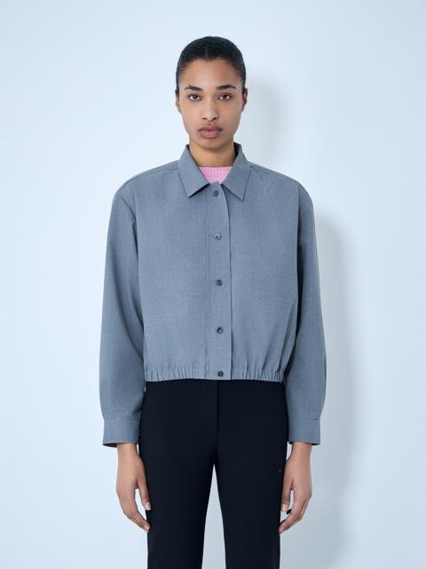 Jil Sander Cotton Poplin Cropped Shirt