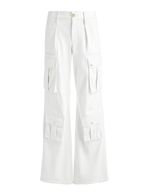 Alice + Olivia JOETTE VEGAN LEATHER CARGO PANT