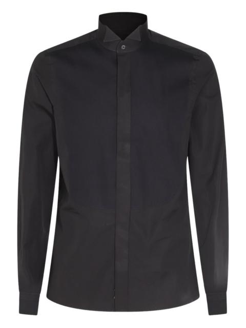 Canali cotton tuxedo shirt